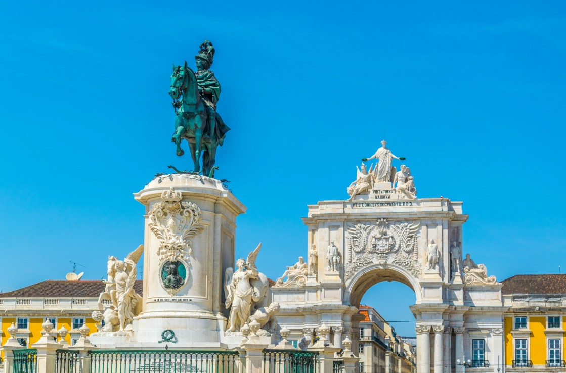 Der Arco da Rua Augusta am Terreiro do Paco